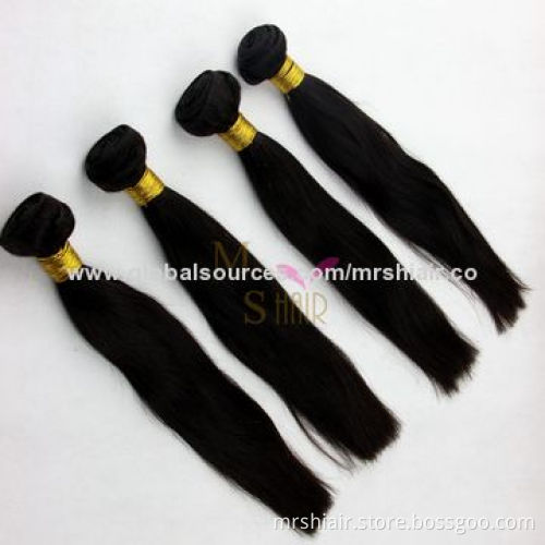 16-inch dark color straight hair weft